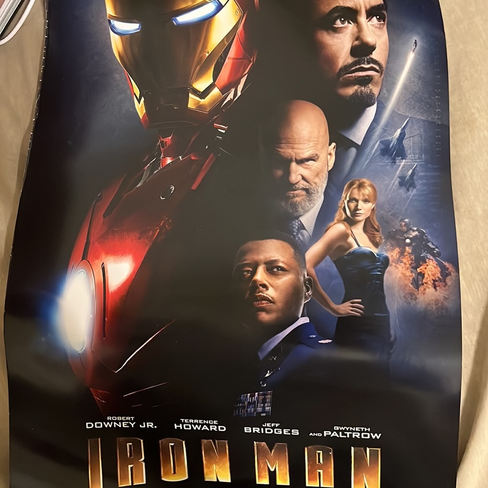 IRON MAN The 1st first one movie poster from 2008 rare